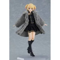 GOOD SMILE COMPANY Figma 581a / Figma Styles: Original Character - Yuki (Black Corset Dress + Fur Coat Outfit Set) LIMITED SET [Max Factory]